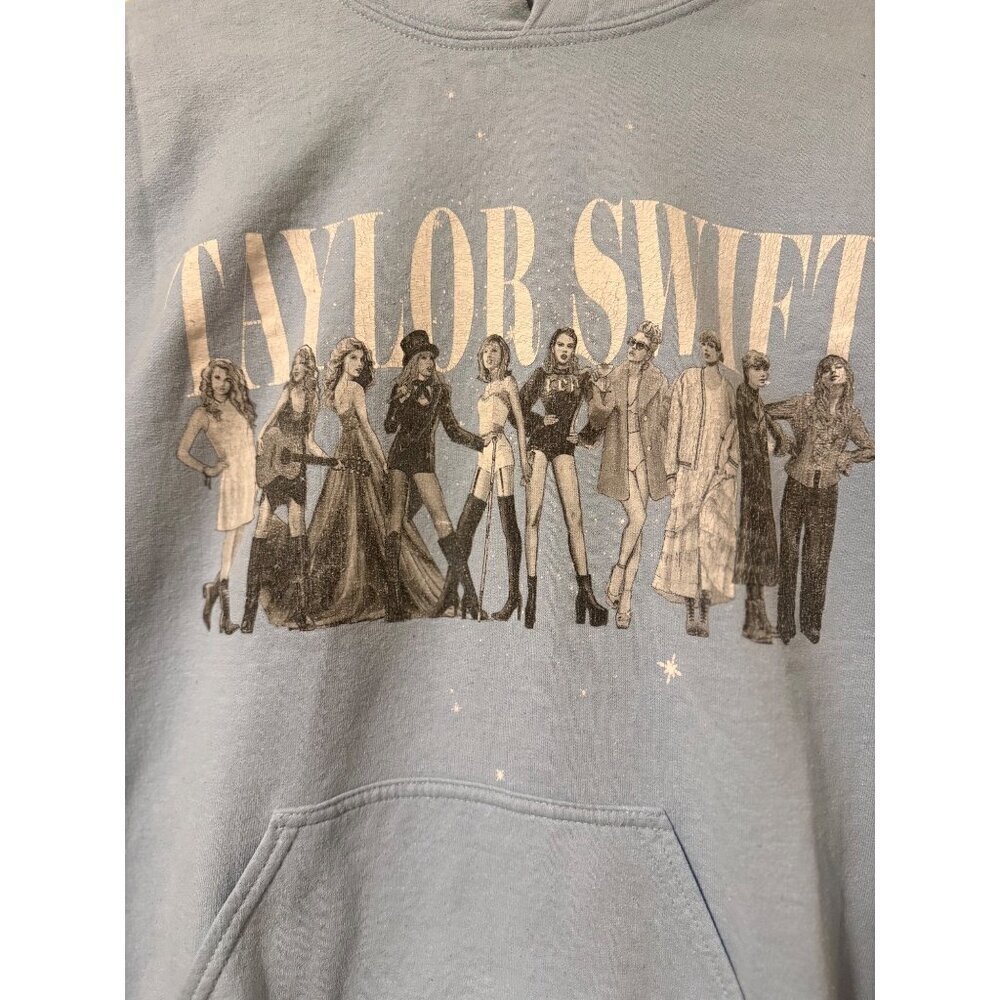 Taylor Swift Midnights Limited Edition Blue Hoodie With Iconic Era Artwork Unise View 5